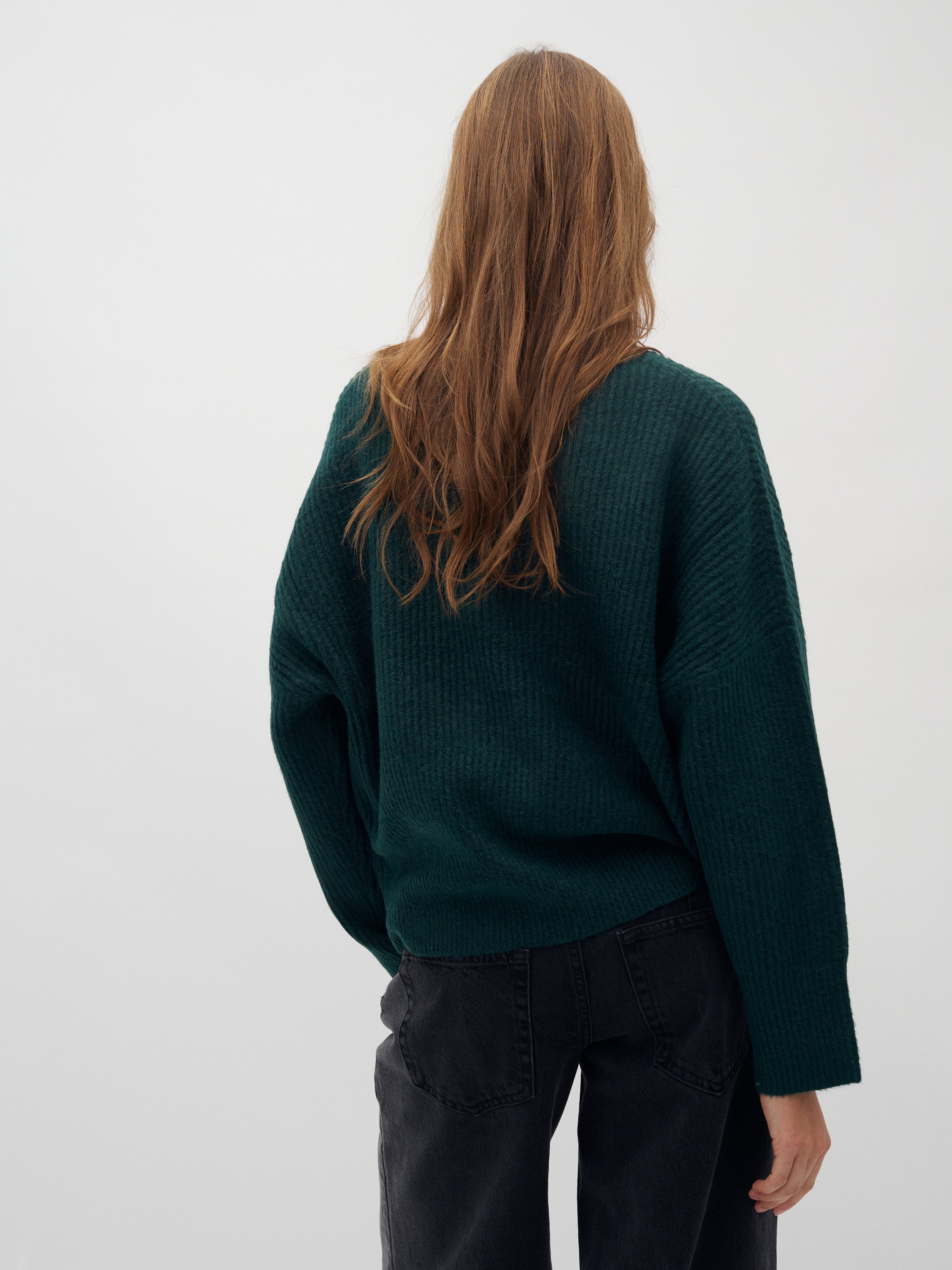 Gillian_Jungle Green Melange_Model_2