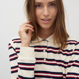 Polla-M_Navy Bordeaux Stripe_Model_1