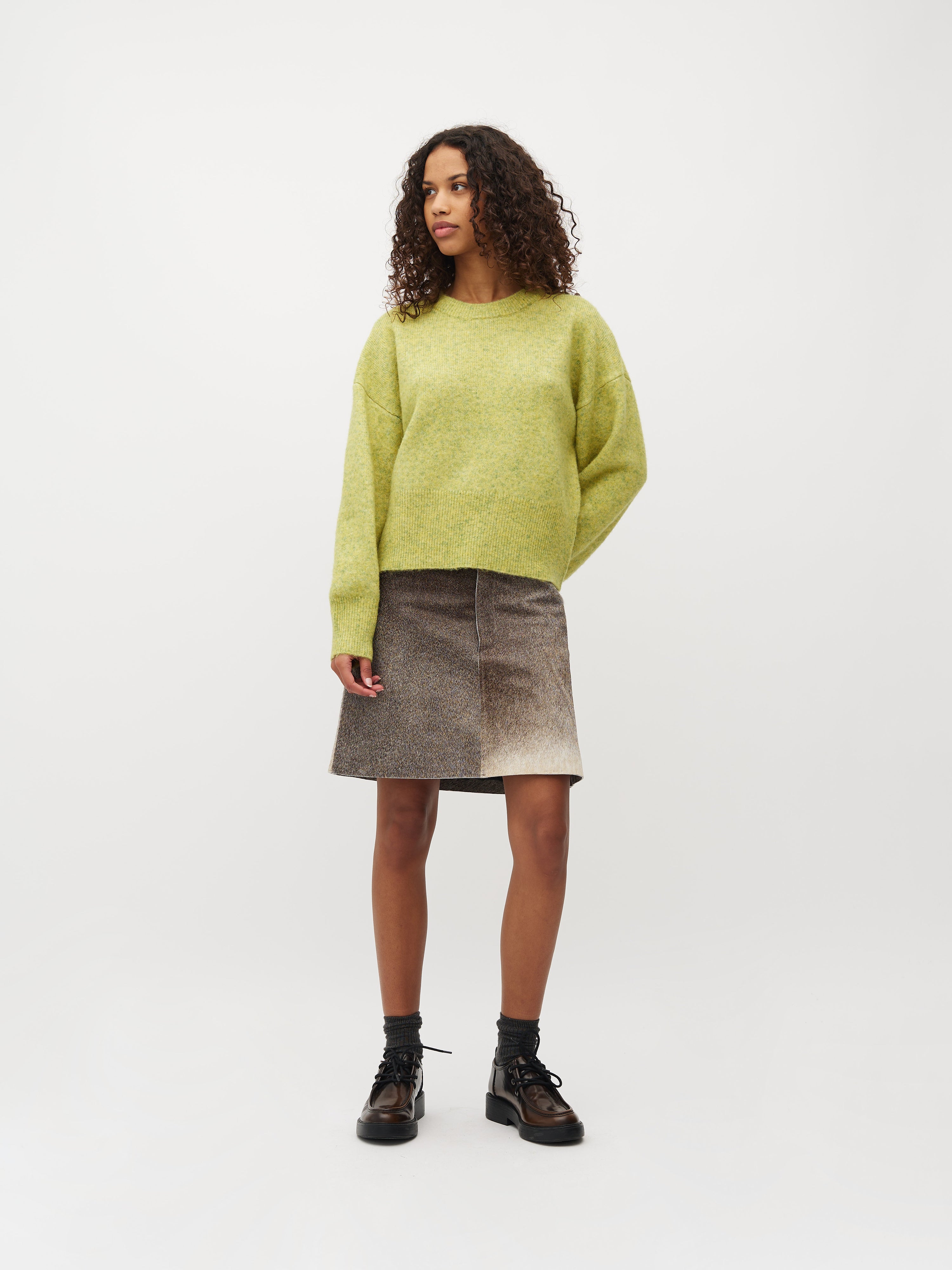 Sadi-M_Sunny Lime Melange_Model_1