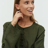 Felena-M_Pine Green Black Stripe_Model_1