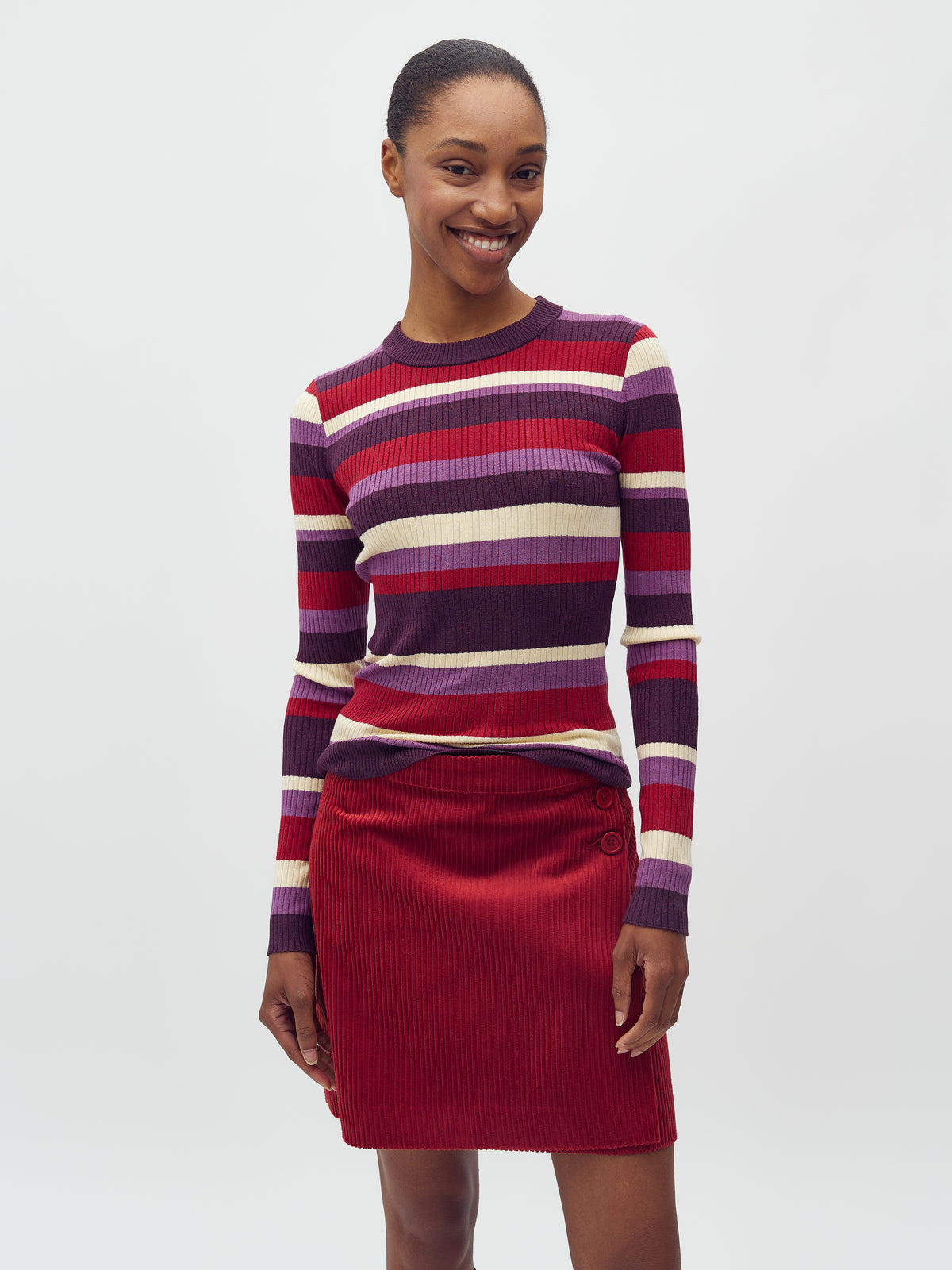 Minnie_Blackberry Wine Stripe_Model_0