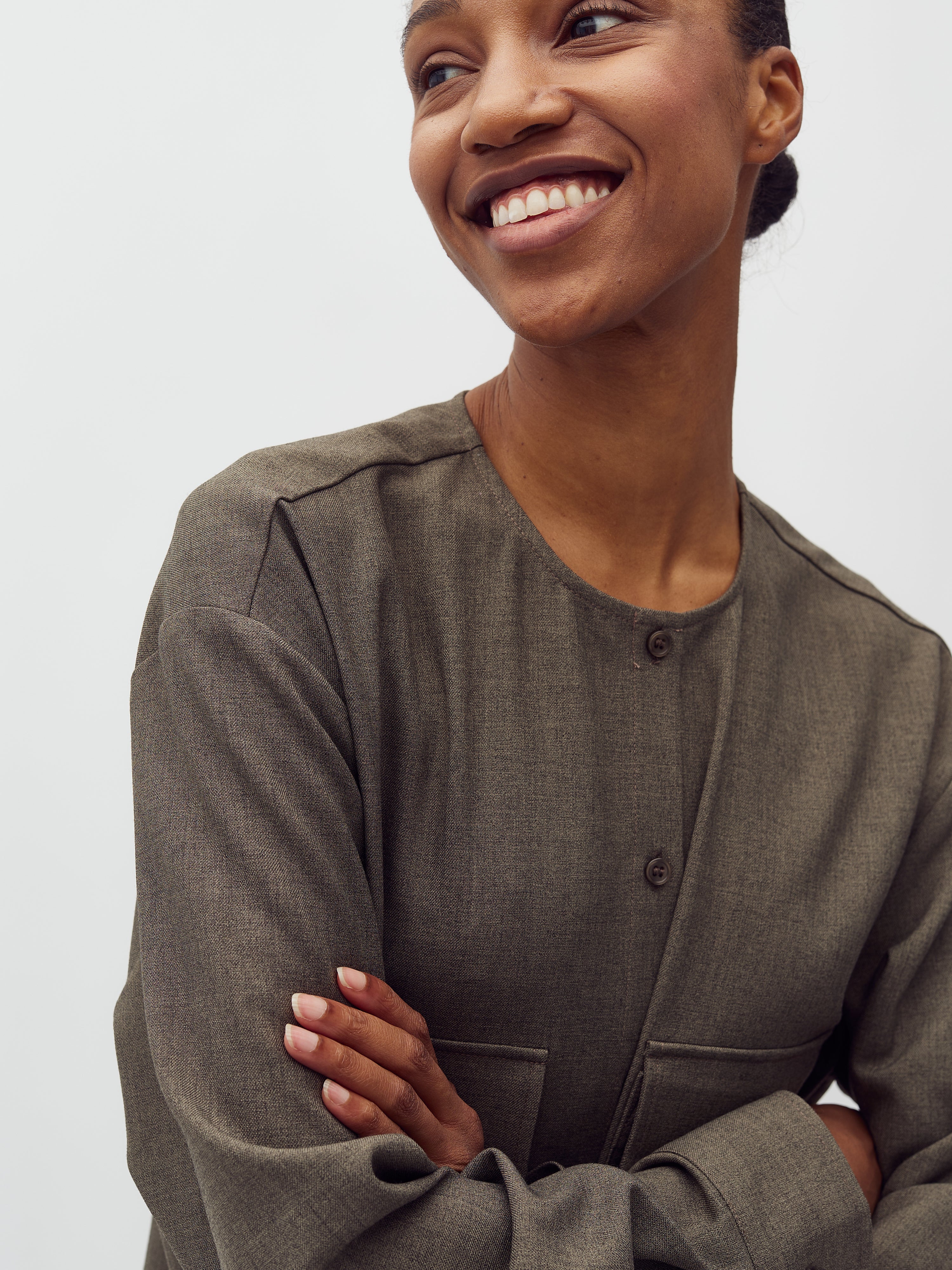 Lican-M_Deep Green Melange_Model_3