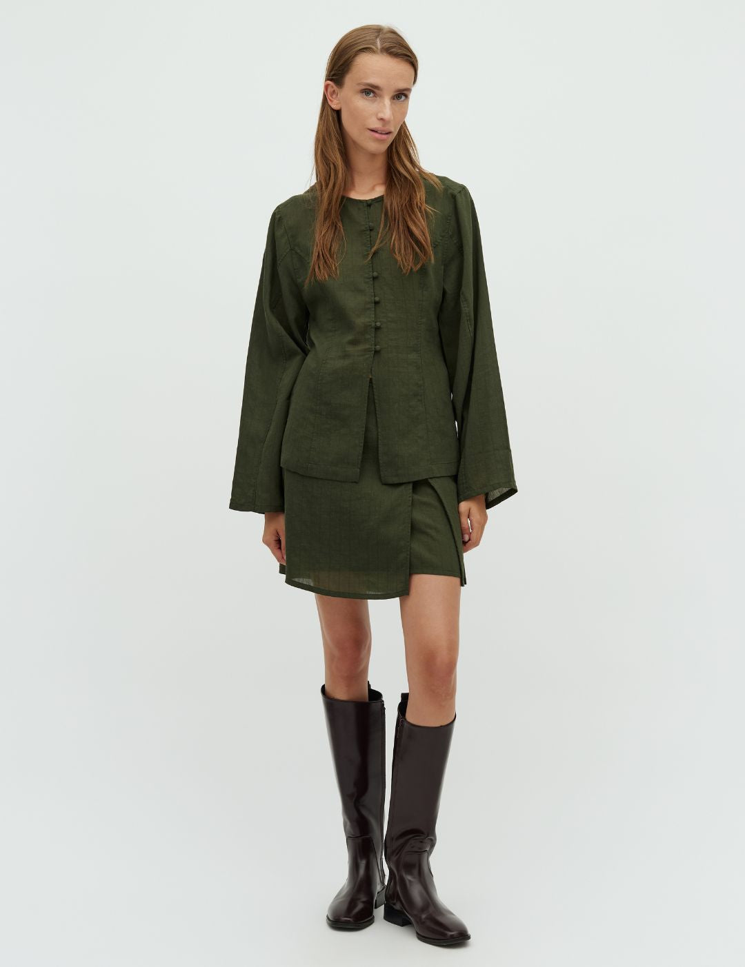 Felena-M_Pine Green Black Stripe_Model_0